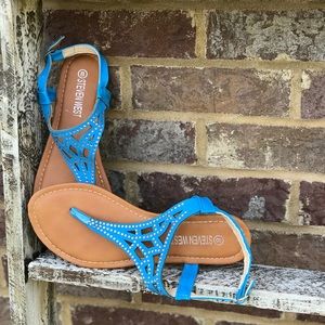 Teal Sandals